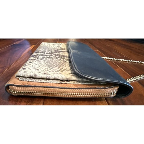 Vince Camuto Women’s Purse Shoulder Hand Bag Chain Strap Leather Faux Alligator - Picture 8 of 16